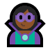 🦹🏾 supervillain: medium-dark skin tone display on Windows